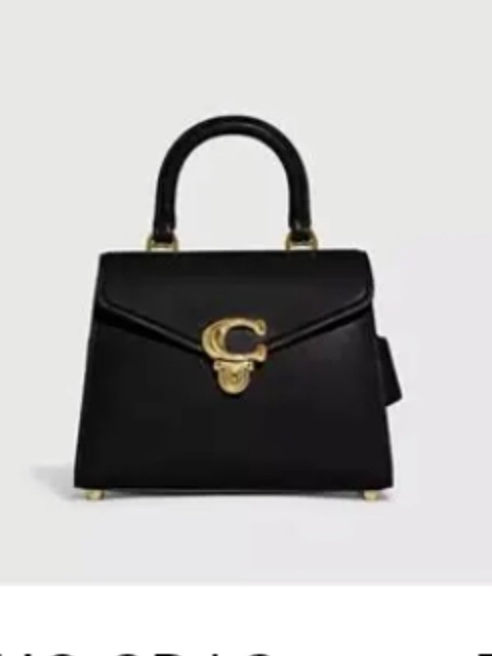 Nwt Authentic Coach Sammy Top Handle Bag In Black